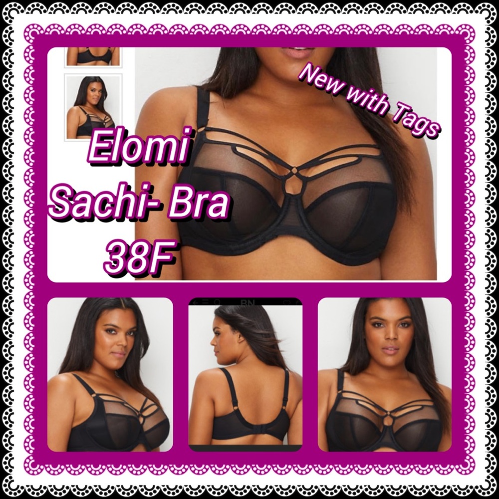 Elomi- Sachi side support cage Bra 38F-